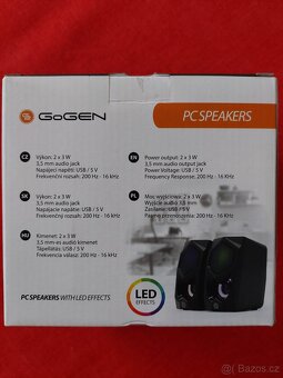 PC stolní reproduktory GoGen RGB PSU 104 - 2