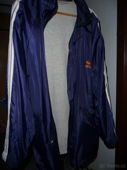 ADIDAS bunda pánská dlouhá šusťáková - RETRO - 2