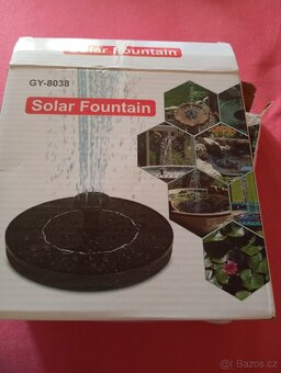 Zahradní solární fontánka - 2