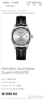 Pánské hodinky Hamilton Jazzmaster Quartz - 2