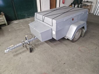 Skříňový přívěsný vozík – 400 kg, uzamykatelný, po renovaci - 2