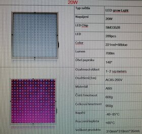 LED  Grow Light Full Spectrum Red + Blue Plant Fytolamp . - 2