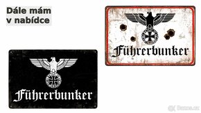 Führerbunker - plechová cedule - 2