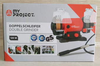Dvojitá bruska MP 120W s flexibilní hadicí - nová , záruka - 2