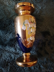 Borské sklo smaltovavé vázy,skleníčky,sady - 2