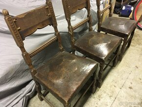 starožitné židle 3 ks. - 2