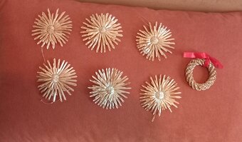 Slaměné vánoční ozdoby - 2