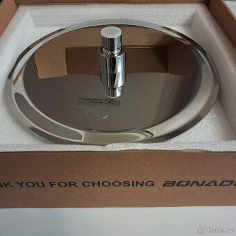 Dešťová sprchová hlavice Bonade chrom 250 mm - 2