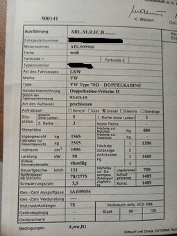 VW T4 doka - AT doklady - 2