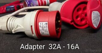 KABEL 32A/5P + ADAPTÉR 32A/16A - 2