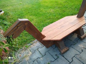 Dřevěný DRAK- ruční výroba -stoleček / stolička - 2