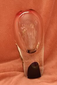 Retro váza z hutního skla - 2