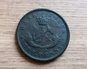 1 Penny 1857 kolonie Upper Canada mince Kanada Amerika - 2