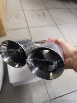 Nerezové koncovky 2x90mm nepoužité - 2