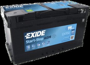 Autobaterie EXIDE AGM 95Ah, 12V, EK950 - 2