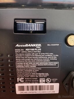 Počítačka bankovek Accubanker AB1100 plus - 2