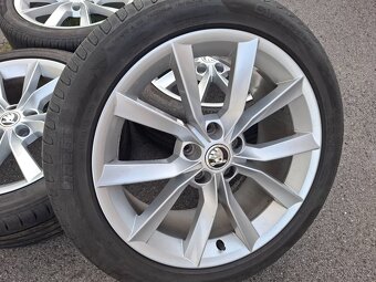 Alu kola 18" 5x112 Skoda Superb Modus pneu 235/45R18 - 2