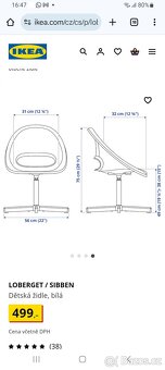 Židle otočná k psacímu stolu Ikea - 2