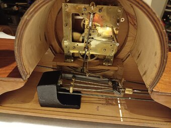 Gustav Becker krbové stolní hodiny starožitný - 2