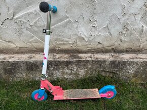 Dětská koloběžka, růžová - 2