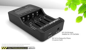 Chytrá nabíječka Liitokala Lii-500 - AAA 18650 měří kapacitu - 2