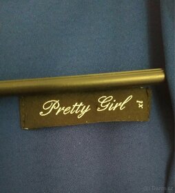 Tmavě modré společenské šaty velikost XL - 2