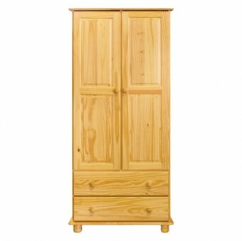 Dřevěná skříň 2dveřová 8850 lak - 2