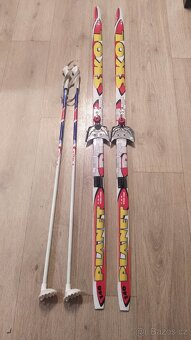 Dětské běžky 140 cm a hůlky - 2