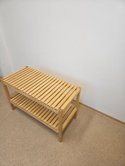 Ikonická lavice/botník Molger Ikea - masiv - 2