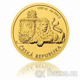 Český lev 2018 Zlatá investiční mince 1/25 oz - 2
