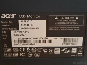 Acer monitor 18.5" - 2