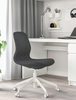 LÅNGFJÄLL Konferenční židle, Gunnared tmavě šedá/bílá - 2