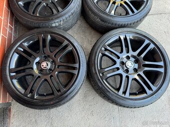 Alu 18" 5x112 škoda THEMISTO SUP2 pneu 80% , TOP - 2