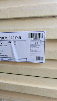 TOPDEK 022 PIR FD 80mm 1200x2400, cena jen 550Kč/ks  - 2