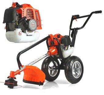 Ruční motorový křovinořez na 2 kolech s příslušenstvím - 2