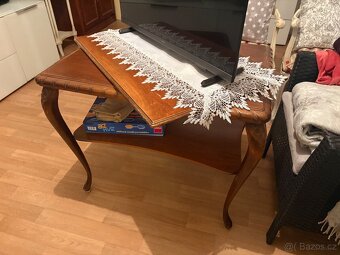 56x 80x 60 Starožitný stůl-Německo - 2