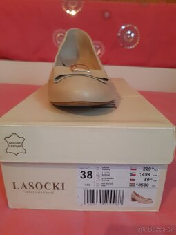 Lodičky béžové společenské 38 - 2