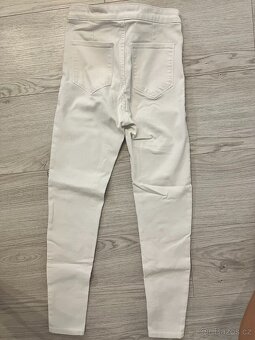 Kalhoty bílé dívčí elastické SINSAY - 2