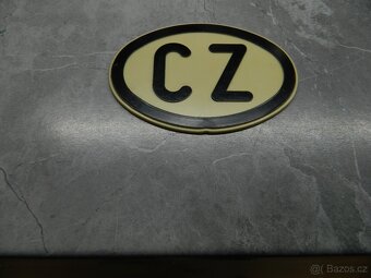 Prodám retro cedulku CZ. - 2
