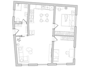 Prodej bytu 3+KK 72,9 m², parkovací stání, Švábenice - 2