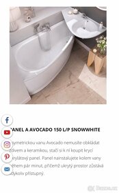 Ravak panel avocado 150 L - 2