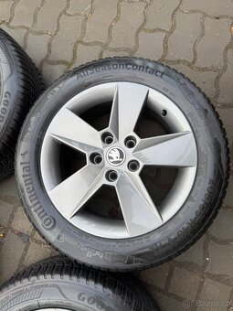 ORIGINÁL Alu Škoda ILIAS R16, 5x112 - TOP STAV - 2