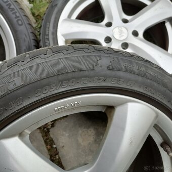 Litá kola R17, 205/50, zimní pneu, škoda, vw, audi - 2