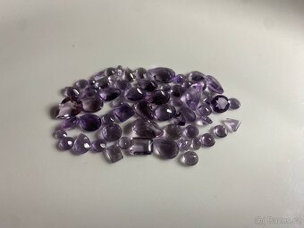 Mix broušené přírodní Amethysty - 2
