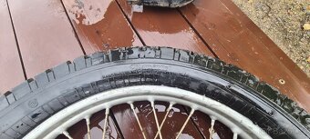 Zadní kolo jawa 90 s PNEU BARUM ENDURO 3.5 - 18 M13B - 2