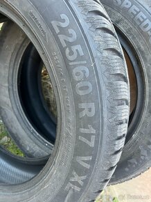 2x Zimní pneu gumy kola 225/60 R17 DOT 36/22 - 2
