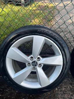 Originál alu kola Škoda R17 5x100 ET46 - 2