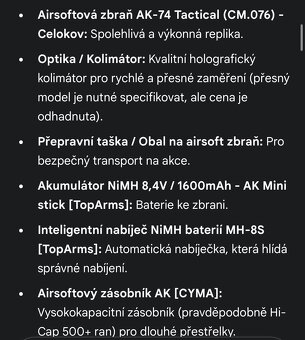 Airsoftová zbraň AK-74 Tactital - 2