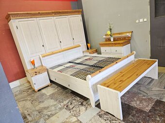 Ložnice postel s úložným prostorem Celodřevená - 2