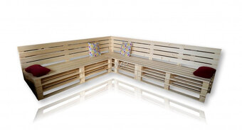 Zahradní lavice v designu palet Sam - 2